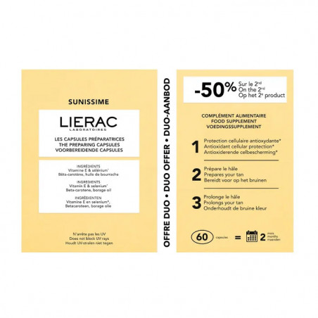 LIERAC SUNISSIME CAPSULES DUO 2X30