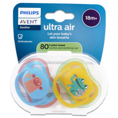 AVENT SUCETTE ULTRA AIR SILIC 18M+ ANIMAUX