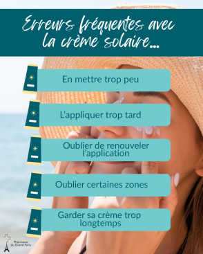 Erreurs fréquentes avec les crèmes solaires